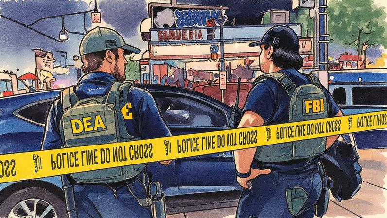 Agentes da DEA em Washington durante o mês de agosto (Foto: Reprodução)