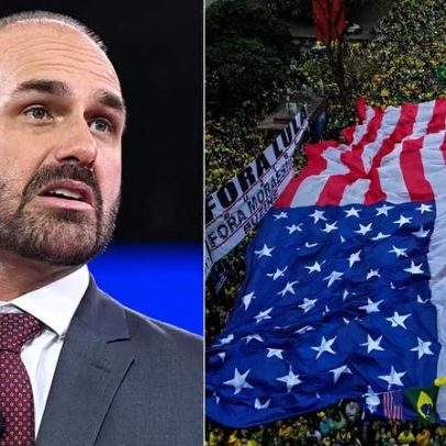 Eduardo Bolsonaro defende uso da bandeira dos EUA em ato da Independência