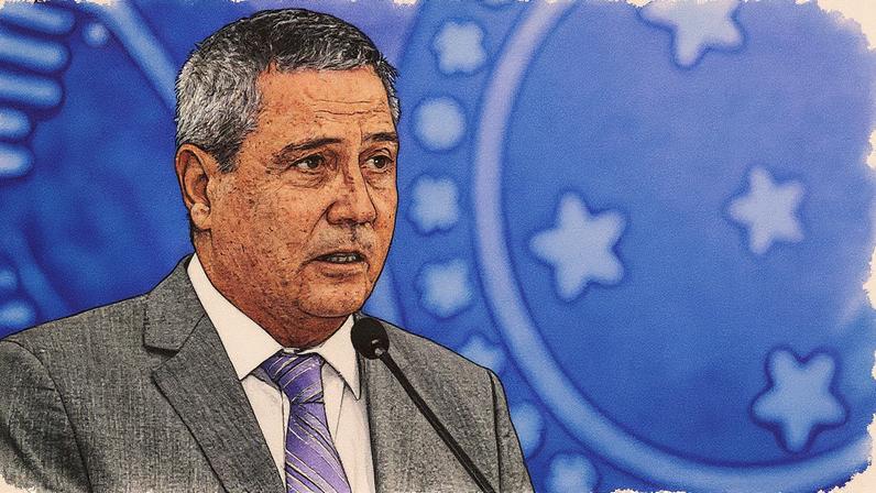 Ministro da Defesa, Walter Braga Netto, em evento oficial (Foto: Reprodução)