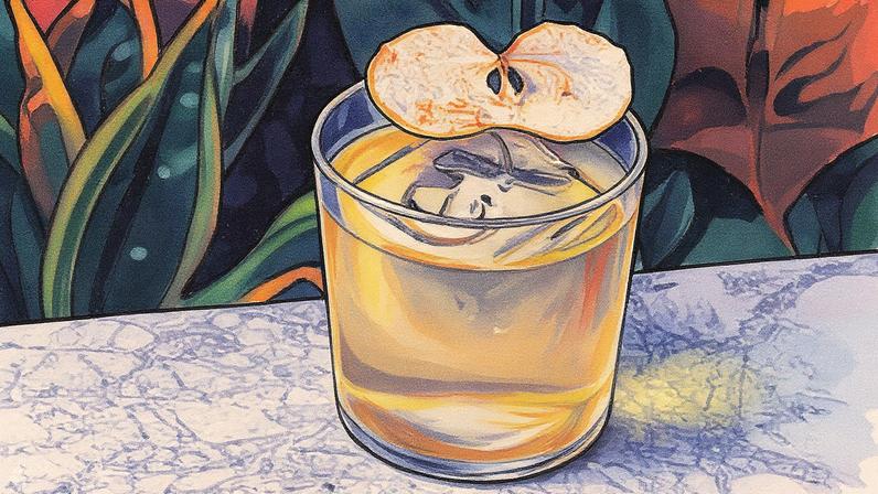 Drinque do Exímia Bar, que possui carta assinada por Márcio Silva e menu de Manu Buffara • Reprodução/Instagram/@eximiabar