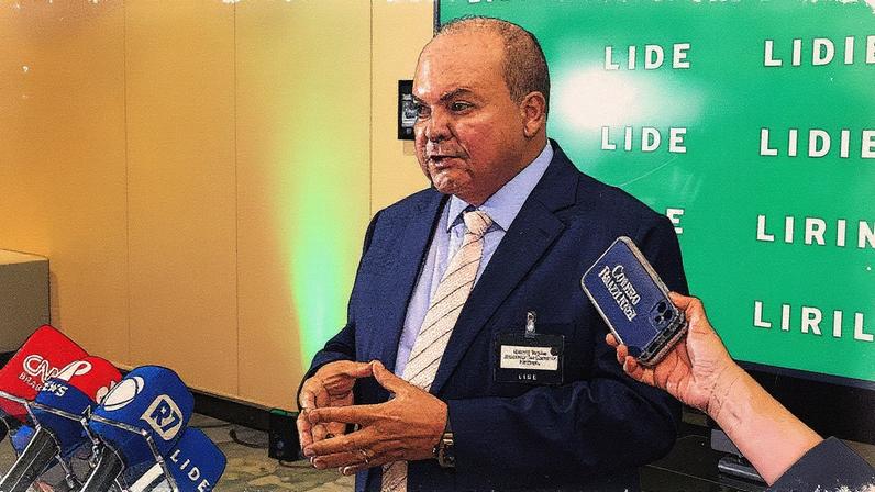 Governador do Distrito Federal, Ibaneis Rocha, participa de evento do Lide em Washington (Foto: Reprodução)