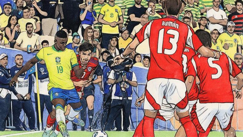 Brasil e Chile se enfrentam em partida das eliminatórias da Copa de 2026 no Maracanã (Foto: Reprodução)