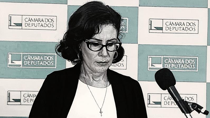 Deputada federal licenciada Carla Zambelli em evento (Foto: Reprodução)