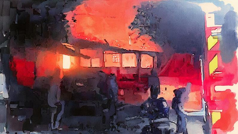 Incêndio em casa na área rural de Pedreira, interior de São Paulo, resulta na morte de três irmãos (Foto: Reprodução)