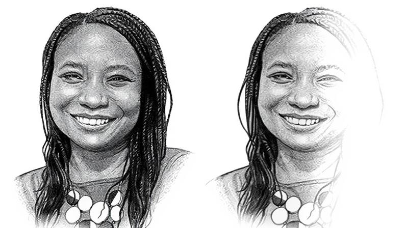 Membro de um grupo de apoio ao HIV segura um símbolo de conscientização contra o HIV/AIDS no quintal de uma clínica em Gabane, nos arredores de Gaborone, Botswana (Foto: Reprodução)
