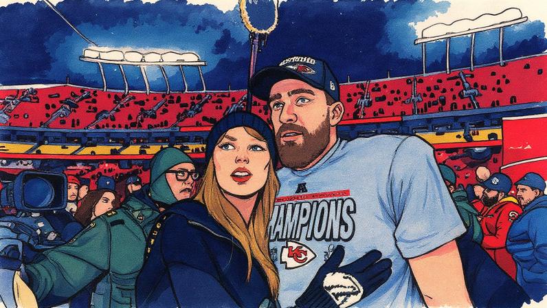 Travis Kelce fala sobre seu pedido de casamento a Taylor Swift e expressa sua empolgação ao chamá-la de "noiva" (Foto: Reprodução)