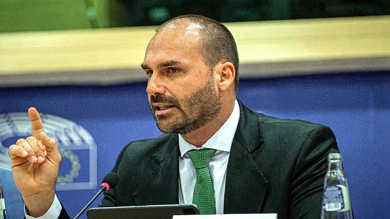 Deputado federal Eduardo Bolsonaro em foto (Foto: Reprodução)