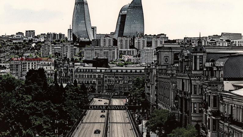 Circuito de Baku, sede do GP do Azerbaijão de Fórmula 1 (Foto: Reprodução)