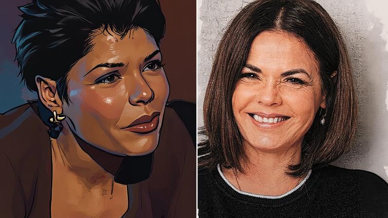 Andrea Avancini em 'A viagem' e atualmente (Foto: Reprodução)