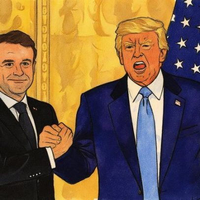 Macron afirma que Trump pode ganhar Nobel da Paz se acabar com guerra em Gaza
