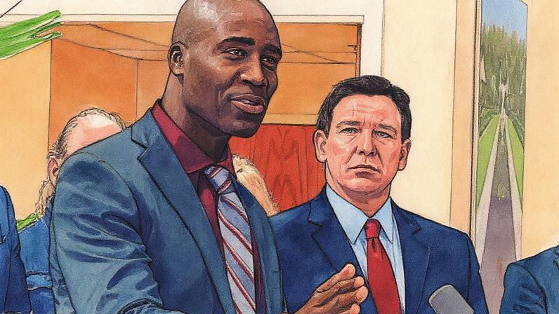 Enfermeira de imunização segura uma vacina COVID-19 da Pfizer-BioNTech em um centro de saúde em Miami (Foto: Reprodução)