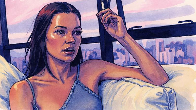 Modelo Kate Moss durante entrevista em hotel em São Paulo (Foto: Reprodução)