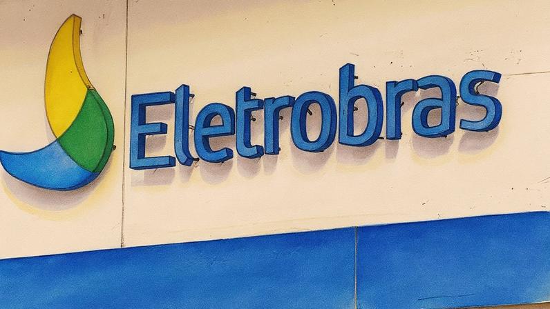 Logo da Eletrobras na sede do Rio de Janeiro (Foto: Reprodução)