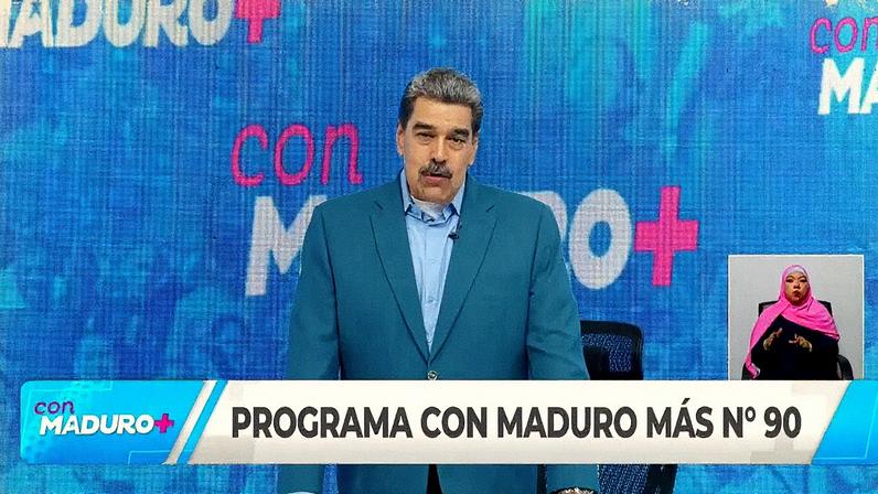 Nicolás Maduro em uma gravação de vídeo (Foto: Reprodução)