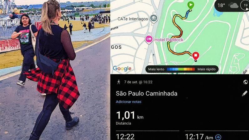 Distância entre os palcos principais do The Town: 1 km, percorrida em 12 minutos, equivalente a 1300 passos (Foto: Reprodução)