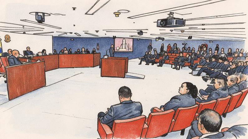 Julgamento de Bolsonaro e outros sete réus no STF (Foto: Reprodução)