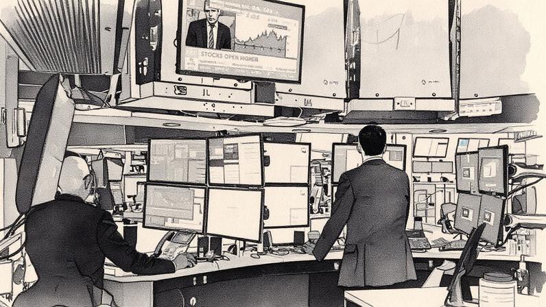 Traders trabalham no pregão da Bolsa de Valores de Nova York (Foto: Reprodução)