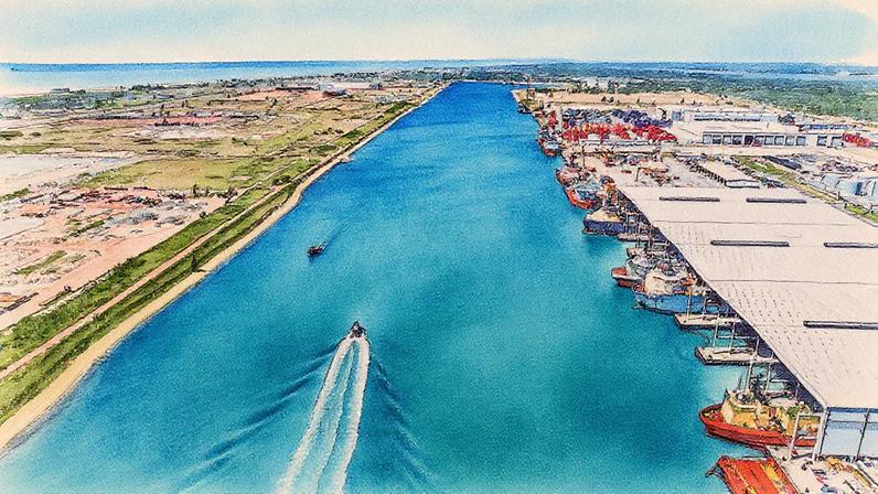 Porto do Açu investe em hub de inovação para projetos de baixo carbono nos setores aéreo e marítimo, em parceria com a petroleira Repsol (Foto: Reprodução)