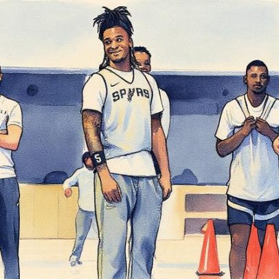 Spurs surpreendem estudantes do Texas com visita após tragédia de enchente