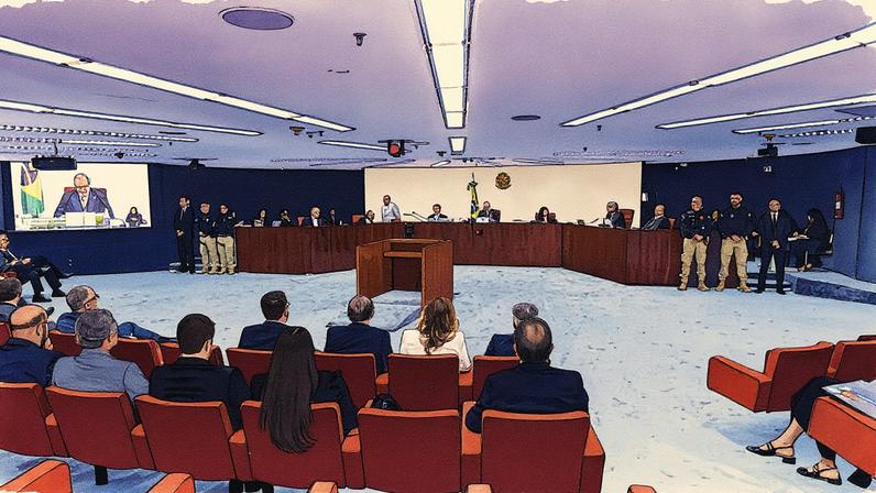 Julgamento de Bolsonaro no STF (Foto: Reprodução)