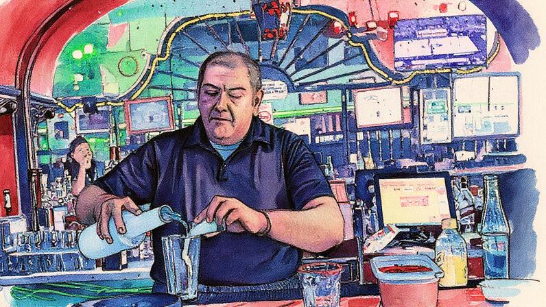 Teodoro Morales no Kentucky Club (Foto: Reprodução)