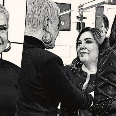 Xuxa e Simony se reencontram nos bastidores do programa 'Estrela'