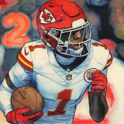 Xavier Worthy sofre luxação no ombro e desfalca os Chiefs contra os Chargers