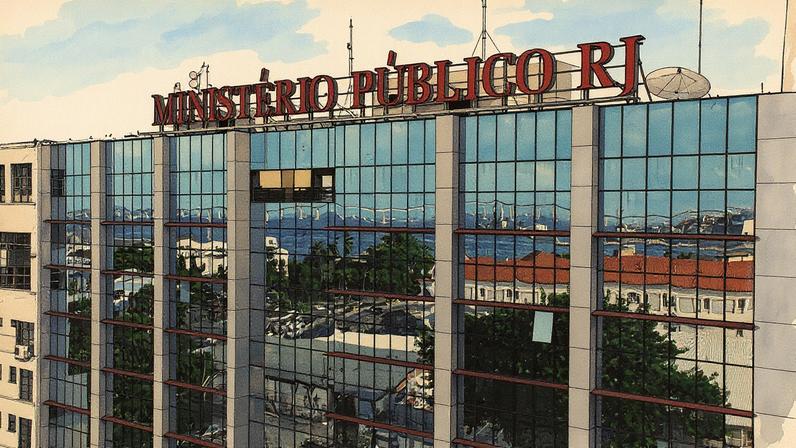 Fachada do prédio do Ministério Público do Rio de Janeiro (Foto: Reprodução)