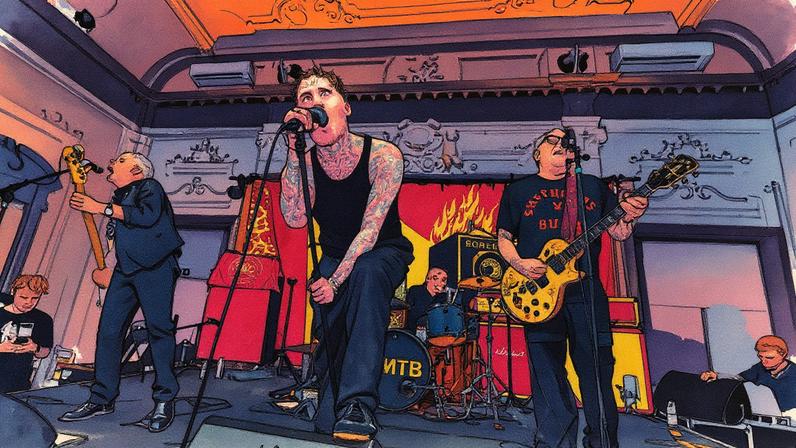 Grupo inglês Sex Pistols com o vocalista Frank Carter (Foto: Reprodução)