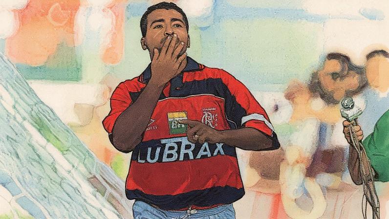 Romário comemora um de seus gols pelo Flamengo (Foto: Djalma Vassao/Lancepress!)