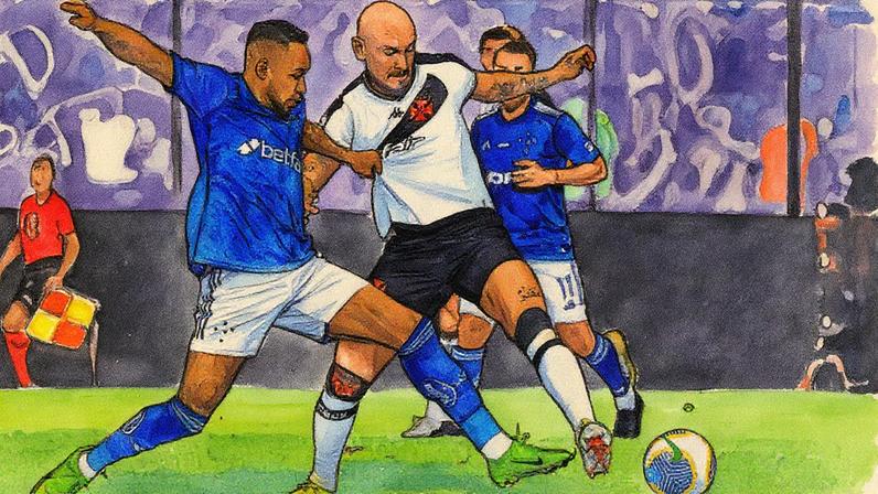 Cruzeiro e Vasco ficaram no 0 a 0 no último jogo em São Januário, pelo Brasileirão do ano passado (Foto; Thiago Ribeiro/AGIF)