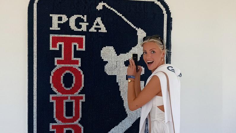 PGA golfer Jake Knapp’s girlfriend, Makena White, suffered heart issues prior to her death at age 28, according to several social media posts. Makena White/Instagram
