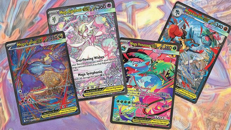 Four cards from the latest set. © The Pokémon Company / Kotaku