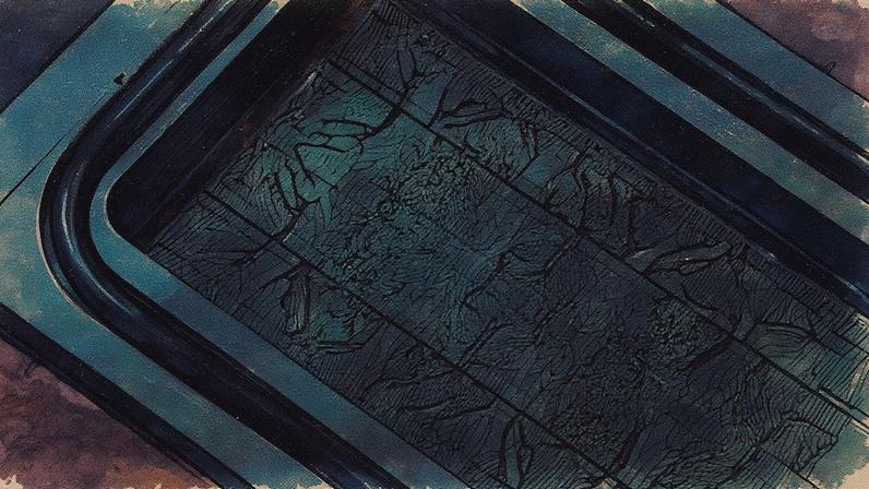 Grooves etched onto the back of a microchip allow coolant to flow through them.