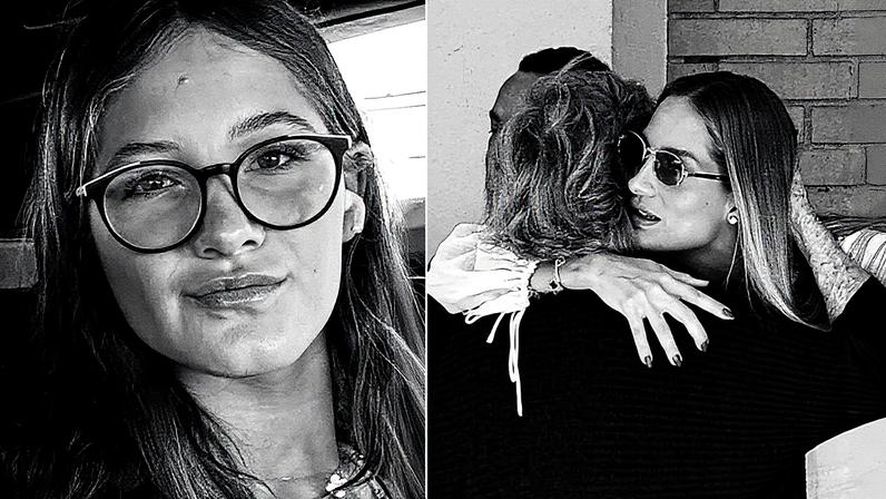 Schynaider Moura recebe apoio em Missa de Sétimo Dia da filha Anne Marie — Foto: Reprôdução Instagram e Eduardo Martins/Brazil News