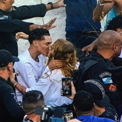 Oruam declara amor à noiva após deixar prisão