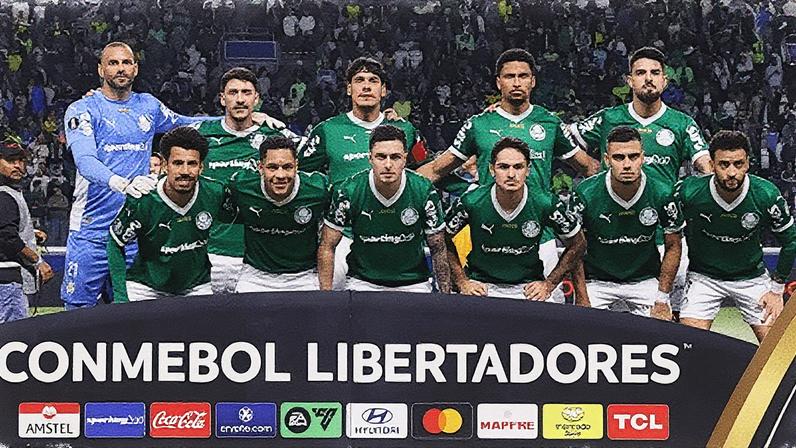 Time titular do Palmeiras contra o River Plate pela Libertadores • Cesar Greco/Palmeiras