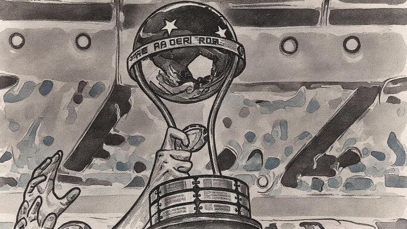Taça da Copa Sul-Americana de 2025 (Foto: Thiago Ribeiro/AGIF)