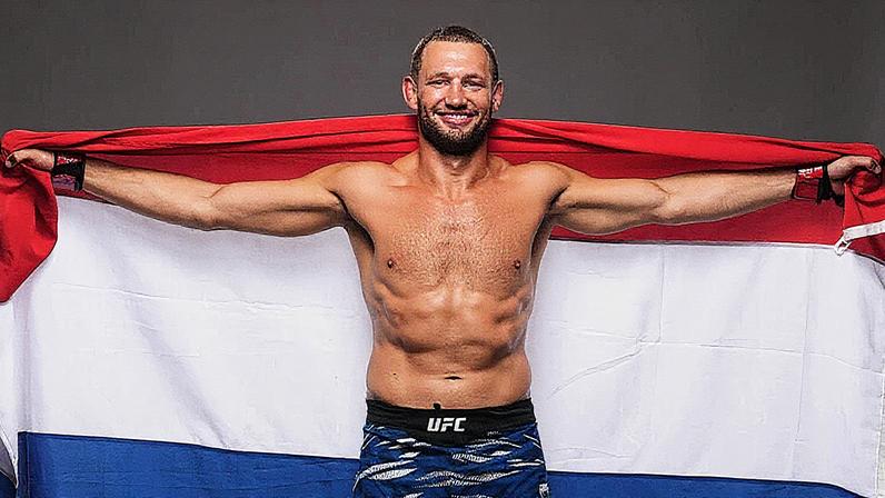 Reinier de Ridder of The Netherlands poses for a portrait backstage during the UFC Fight Night event at Wells Fargo Arena on May 03, 2025 in Des Moines, Iowa. (Photo by Mike Roach/Zuffa LLC)