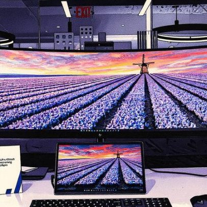 Monitor ultrawide curvo de 49 polegadas da HP traz webcam embutida