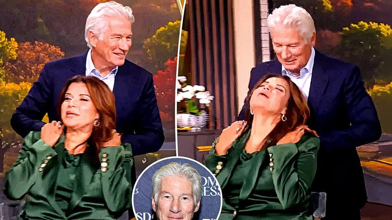 Ana Navarro swooned over Richard Gere after he gave her a massage on The View. ABC via Getty Images