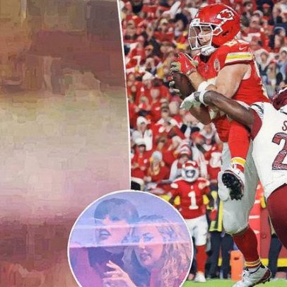 Taylor Swift derreta ao ver Travis Kelce alcançar marco na carreira em jogo Chiefs contra Commanders