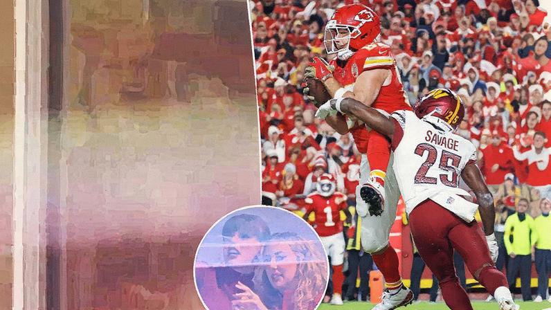 Taylor Swift swooned over her fiancé, Travis Kelce, during Monday night football. updateswiftbr/X