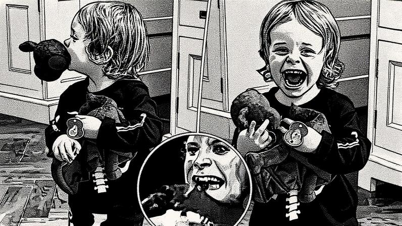 Kelly Osbourne’s son acted out the infamous moment Ozzy Osbourne bit off a bat’s head on stage. kellyosbourne/Tiktok
