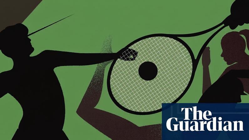 An illustration of people playing sport