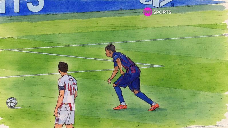 1 de 1 Marcus Rashford aquece antes de Barcelona x Olympiacos na Champions League — Foto: Judit Cartiel/Getty Images