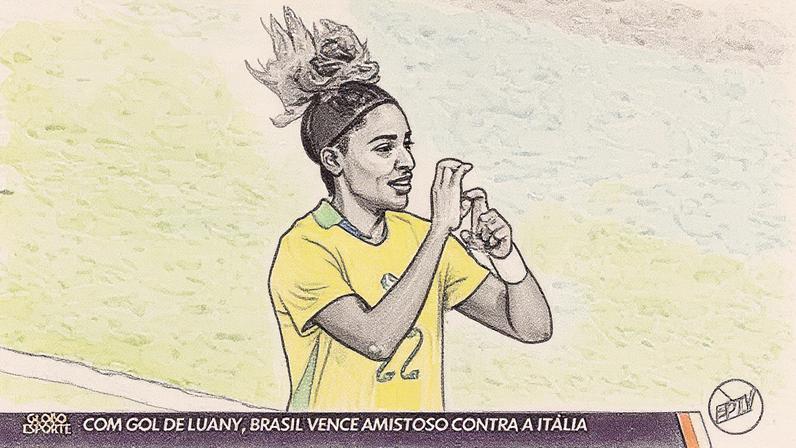 Com gol de Luany, Brasil vence amistoso contra Itália
