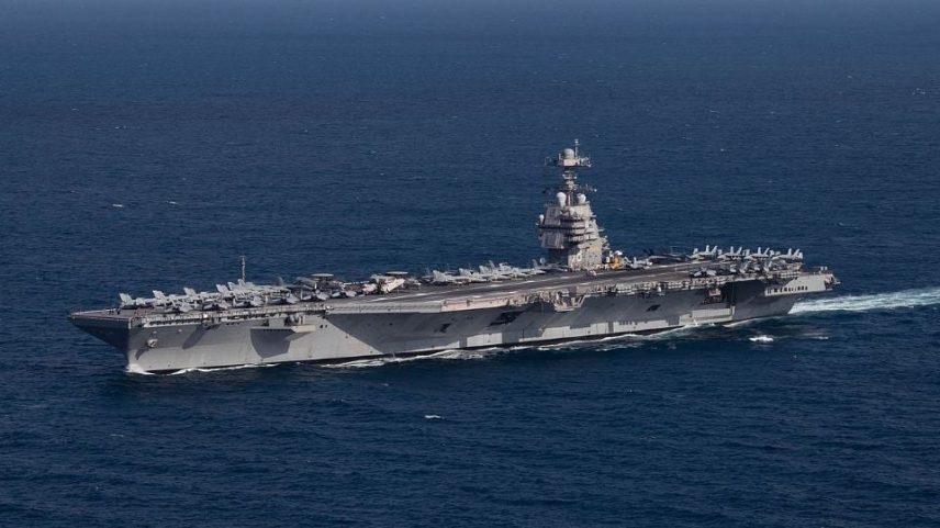 USS Gerald R. Ford (CVN-78), maior porta-aviões do mundoCréditos: Wikimedia Commons