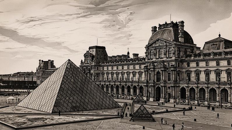 The Louvre reopened its doors Wednesday, but the gilded Apollo Gallery of decorative art remains closed. Photo: Dragoș Asaftei