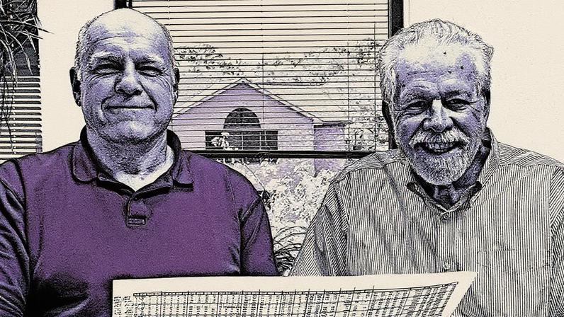 Jeff Muhlenkamp (à esquerda) e Ron Muhlenkamp (à direita)